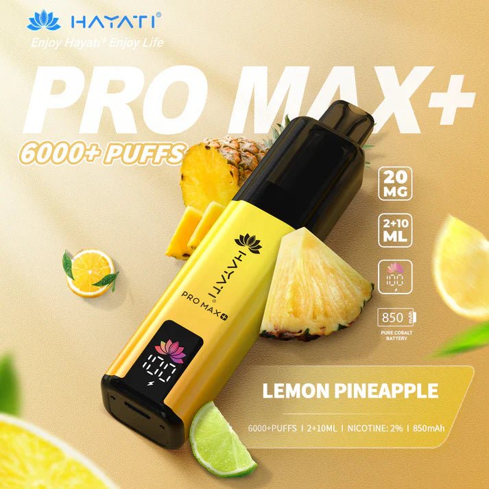 Hayati Crystal Pro Max+ 6000 Puffs Vape Kit #Simbavapes#