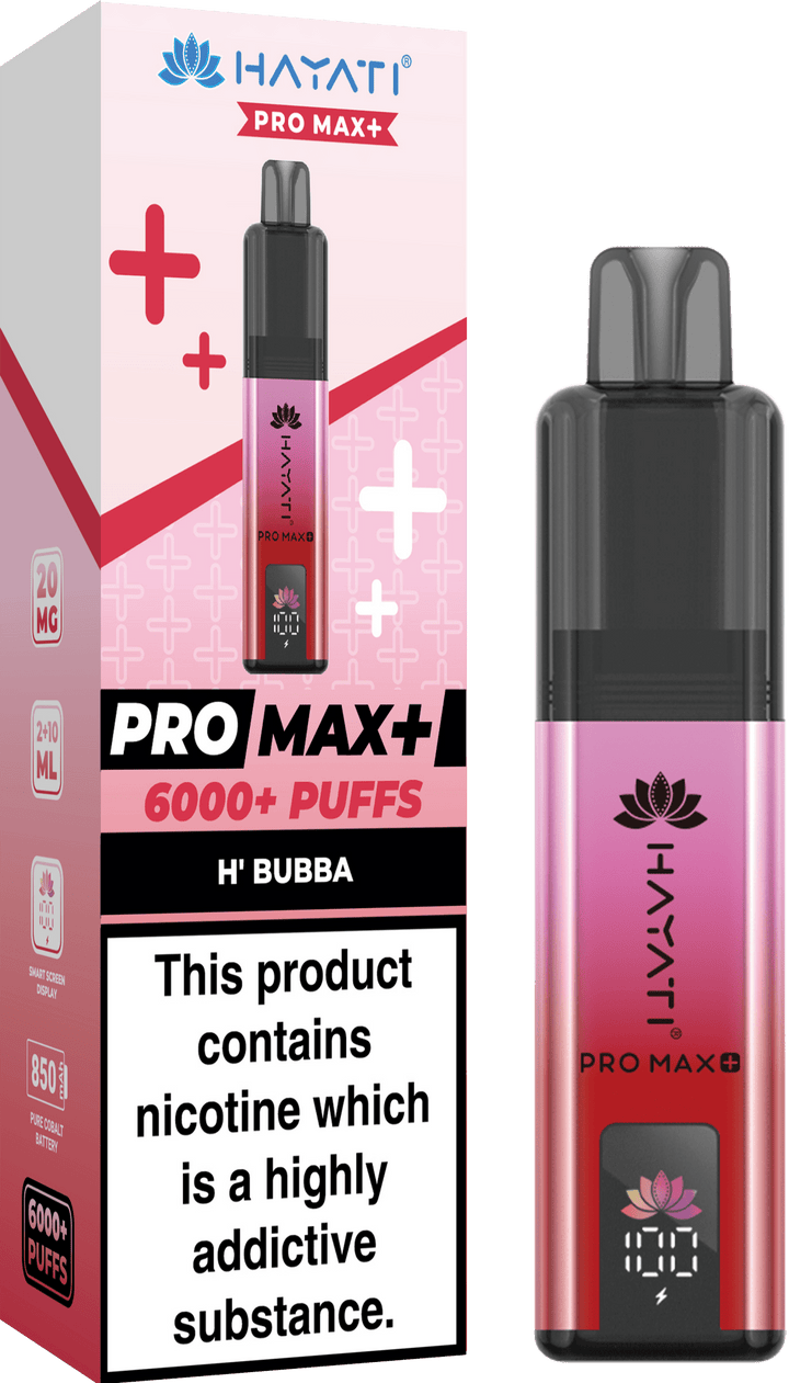 Hayati Crystal Pro Max+ 6000 Puffs Vape Kit #Simbavapes#