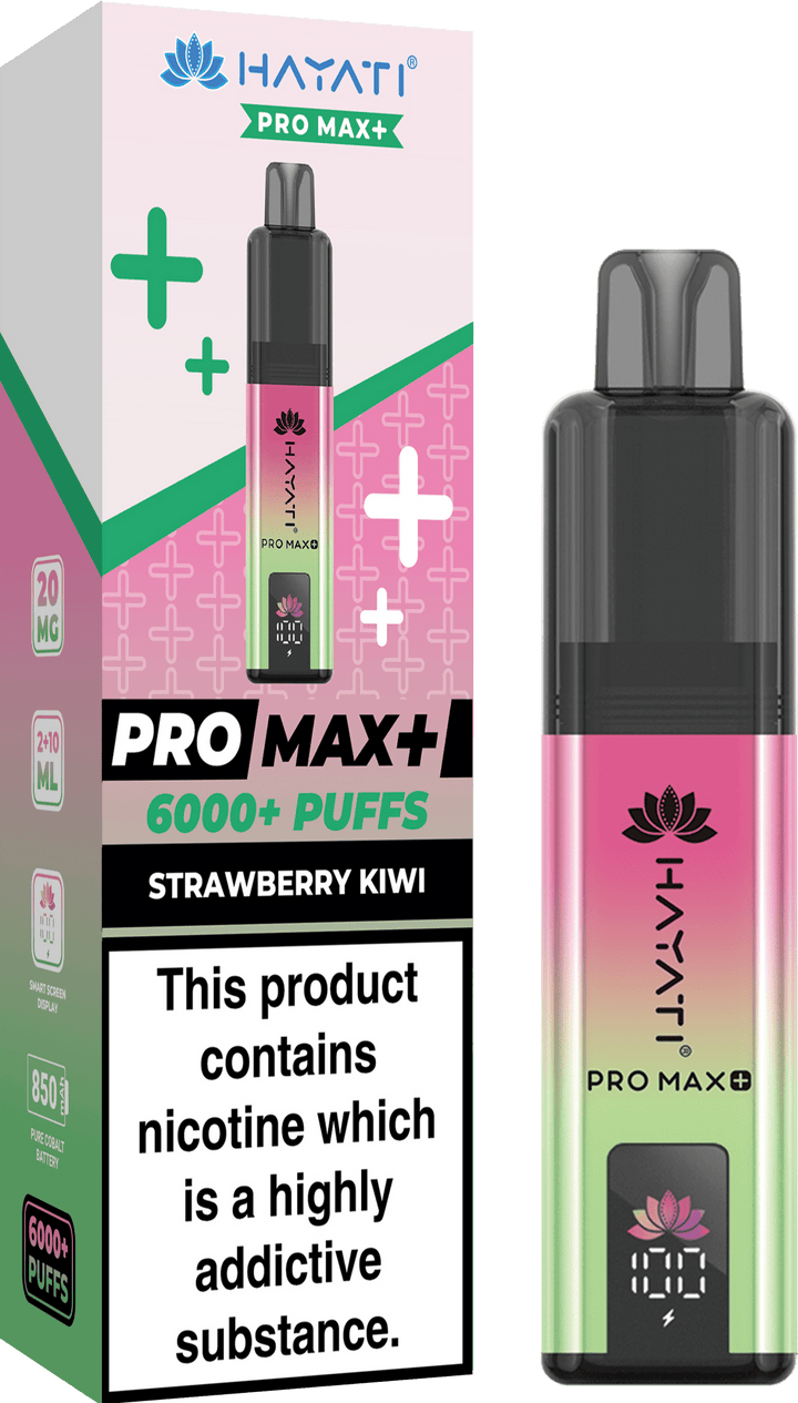 Hayati Crystal Pro Max+ 6000 Puffs Vape Kit #Simbavapes#