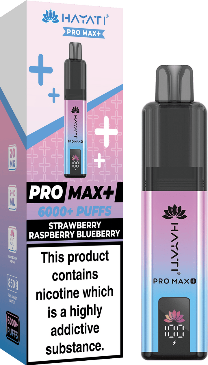 Hayati Crystal Pro Max+ 6000 Puffs Vape Kit #Simbavapes#