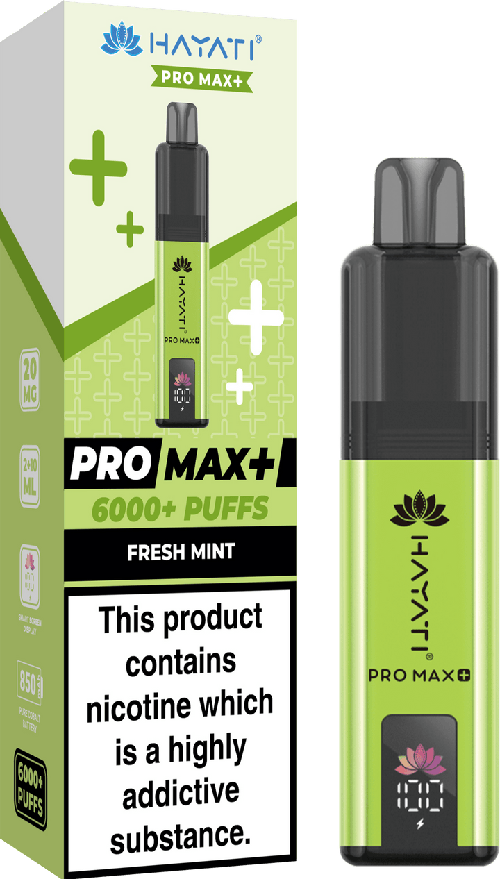 Hayati Crystal Pro Max+ 6000 Puffs Vape Kit #Simbavapes#