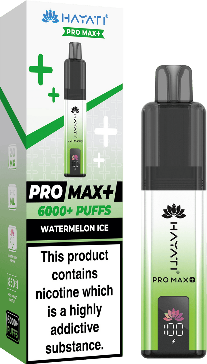 Hayati Crystal Pro Max+ 6000 Puffs Vape Kit #Simbavapes#