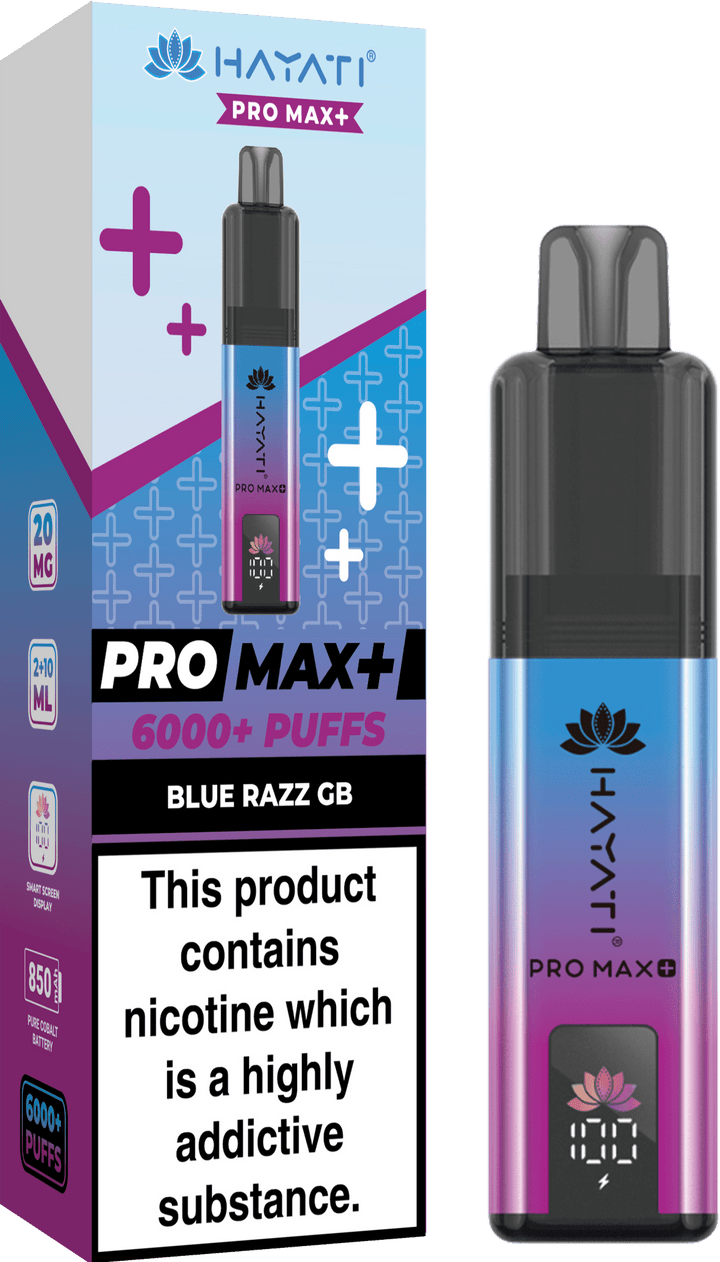 Hayati Crystal Pro Max+ 6000 Puffs Vape Kit #Simbavapes#