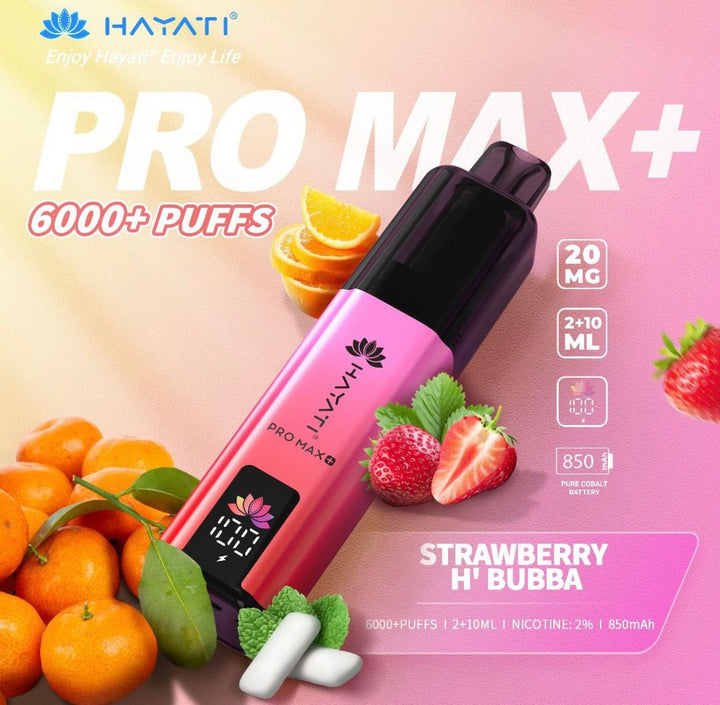 Hayati Pro Max Plus 6000 Puffs Vape Kit - 20mg Simbavapes