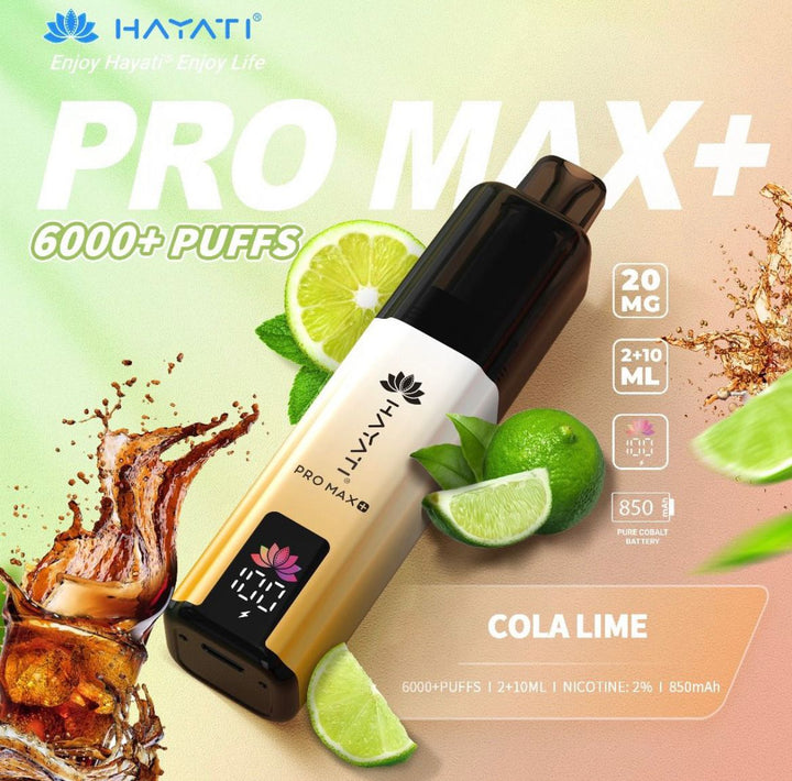 Hayati Pro Max Plus 6000 Puffs Vape Kit - 20mg Simbavapes