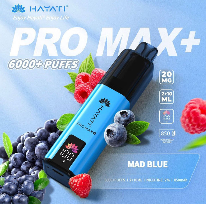 Hayati Pro Max Plus 6000 Puffs Vape Kit - 20mg Simbavapes