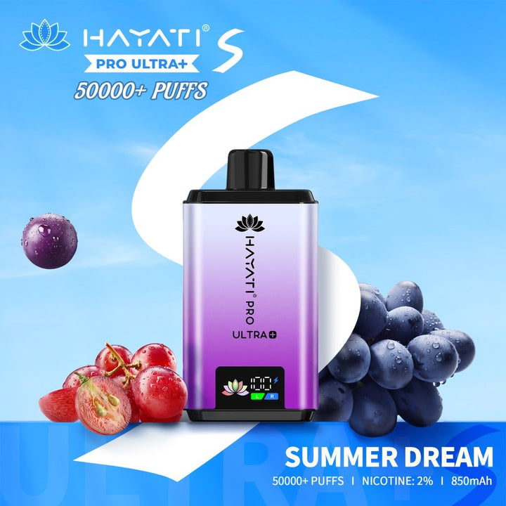 Hayati Pro Ultra Plus S 50K Prefilled Pod Vape Kit hi Simbavapes