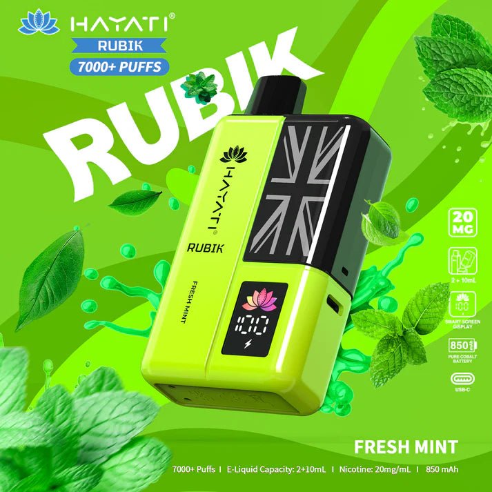 Hayati Rubik 7000+ Puffs Disposable Pod Vape Kit #Simbavapes#