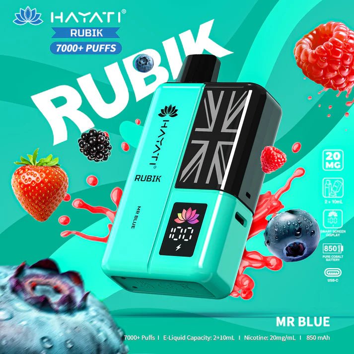 Hayati Rubik 7000+ Puffs Disposable Pod Vape Kit #Simbavapes#