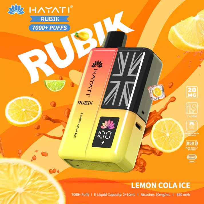 Hayati Rubik 7000+ Puffs Disposable Pod Vape Kit #Simbavapes#