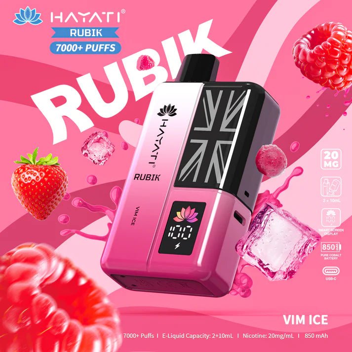 Hayati Rubik 7000+ Puffs Disposable Pod Vape Kit #Simbavapes#