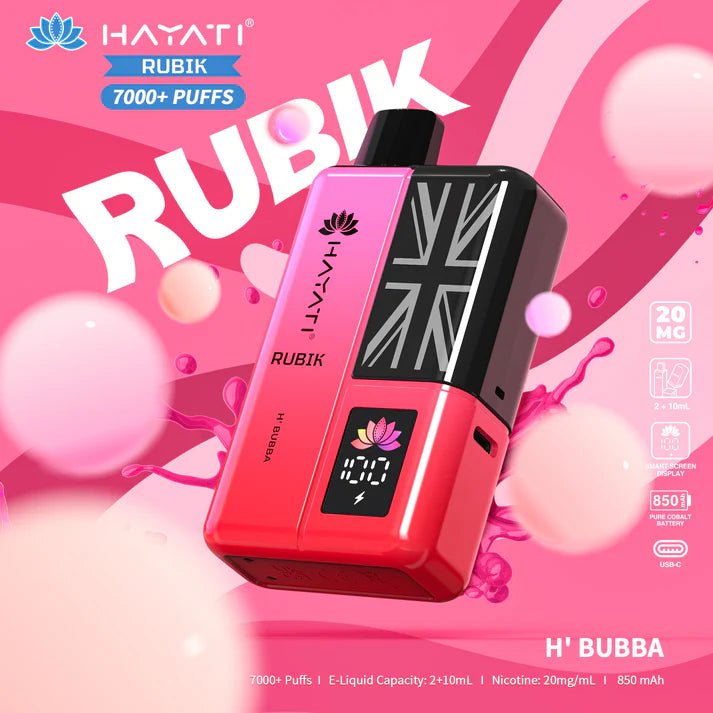 Hayati Rubik 7000+ Puffs Disposable Pod Vape Kit #Simbavapes#