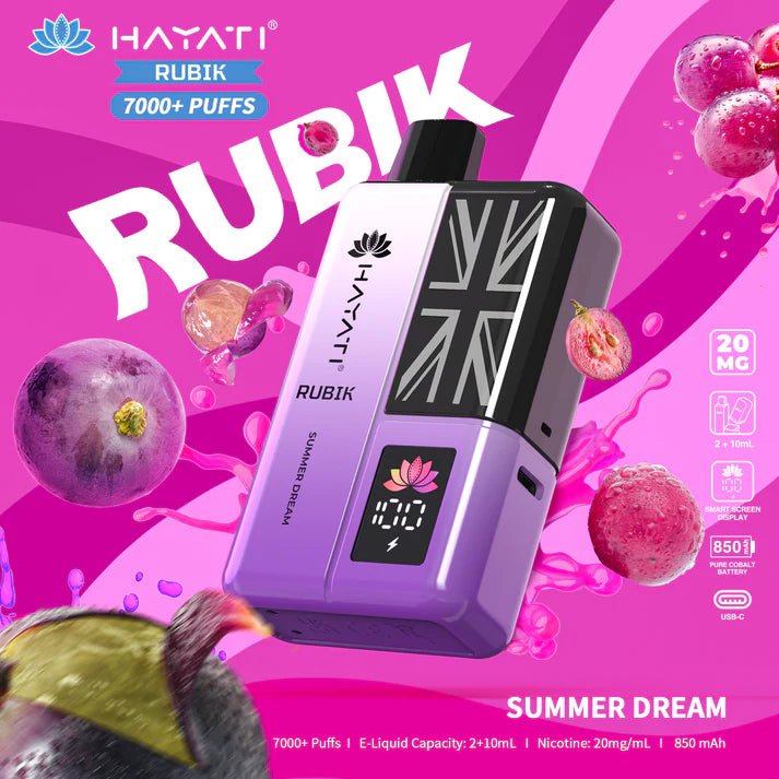 Hayati Rubik 7000+ Puffs Disposable Pod Vape Kit #Simbavapes#