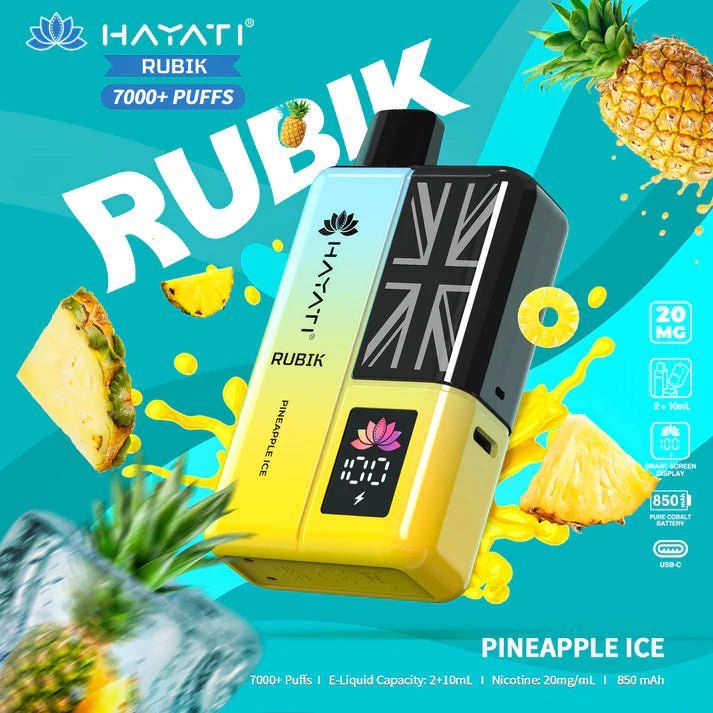 Hayati Rubik 7000+ Puffs Disposable Pod Vape Kit #Simbavapes#