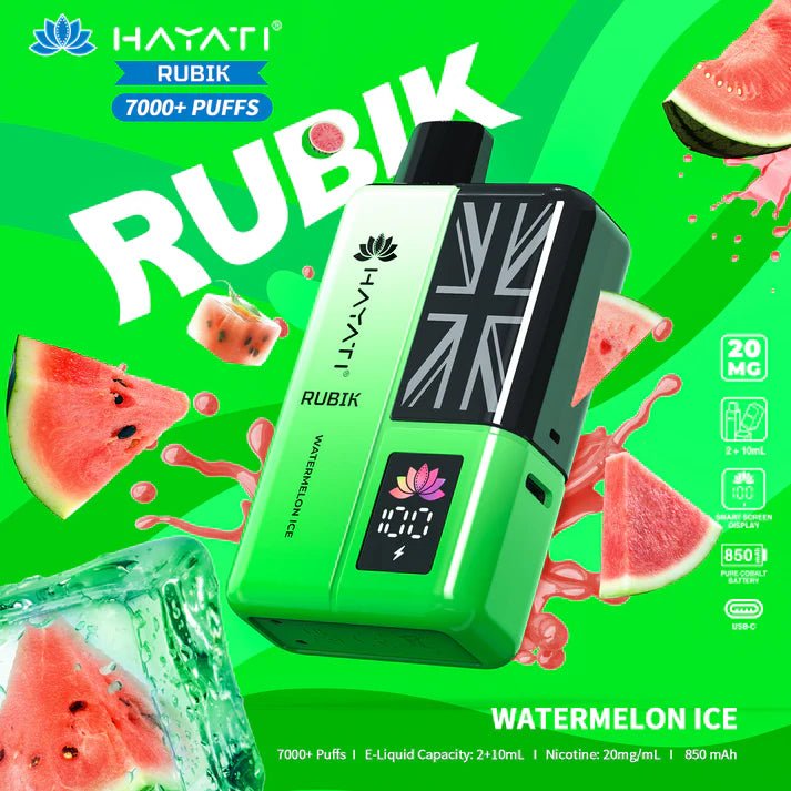 Hayati Rubik 7000+ Puffs Disposable Pod Vape Kit #Simbavapes#