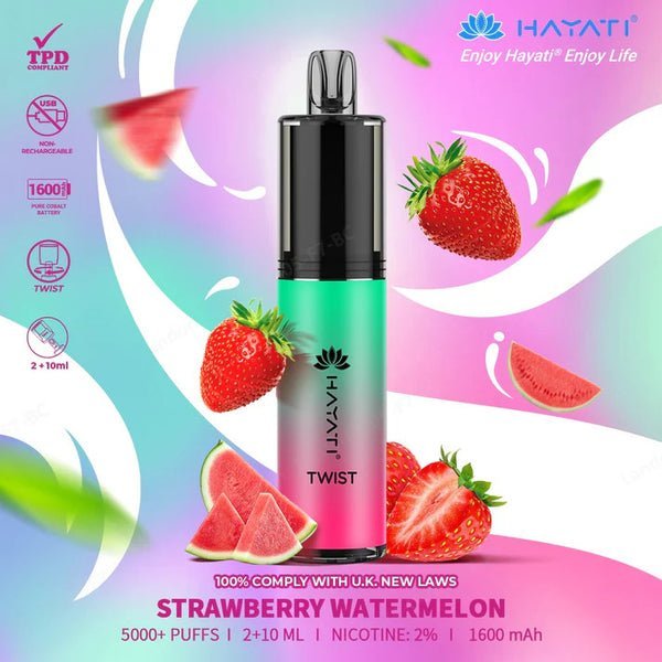 Hayati Twist 5000 Disposable Vape Pack of 5 #Simbavapes#