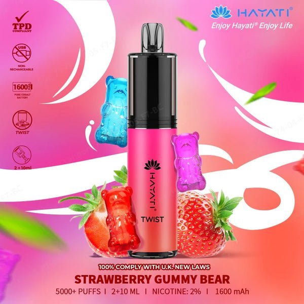 Hayati Twist 5000 Disposable Vape Pack of 5 #Simbavapes#