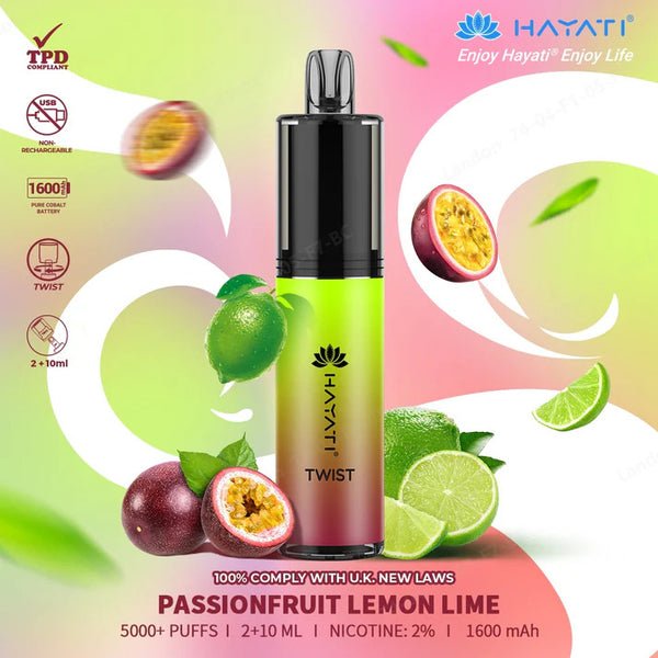 Hayati Twist 5000 Puffs Disposable Vape Pod Kit #Simbavapes#