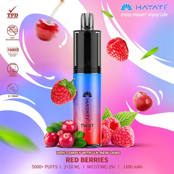 Hayati Twist 5000 Puffs Disposable Vape Pod Kit #Simbavapes#