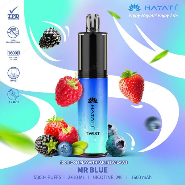 Hayati Twist 5000 Puffs Disposable Vape Pod Kit #Simbavapes#