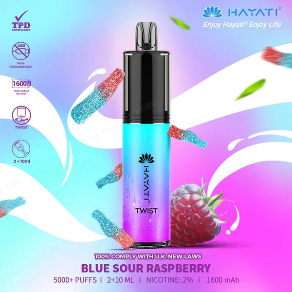 Hayati Twist 5000 Puffs Disposable Vape Pod Kit #Simbavapes#