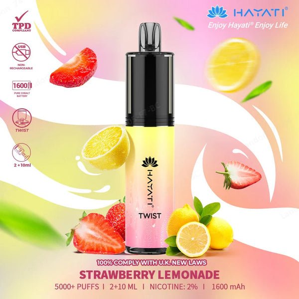 Hayati Twist 5000 Puffs Disposable Vape Pod Kit #Simbavapes#