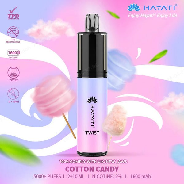 Hayati Twist 5000 Puffs Disposable Vape Pod Kit #Simbavapes#