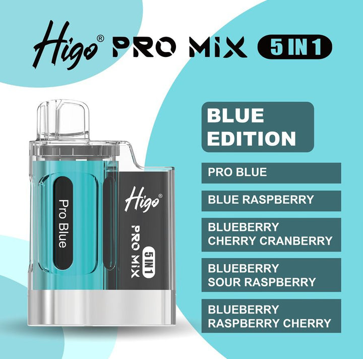 Higo Pro Mix 5 in 1 Disposable Vape Box of 5 #Simbavapes#