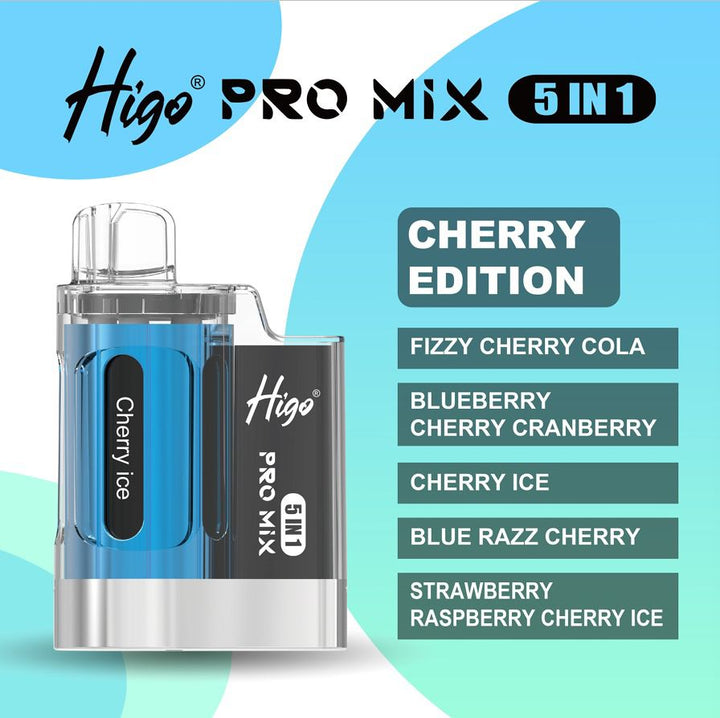 Higo Pro Mix 5 in 1 Disposable Vape Box of 5 #Simbavapes#