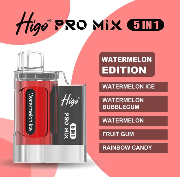 Higo Pro Mix 5 in 1 Disposable Vape Box of 5 #Simbavapes#