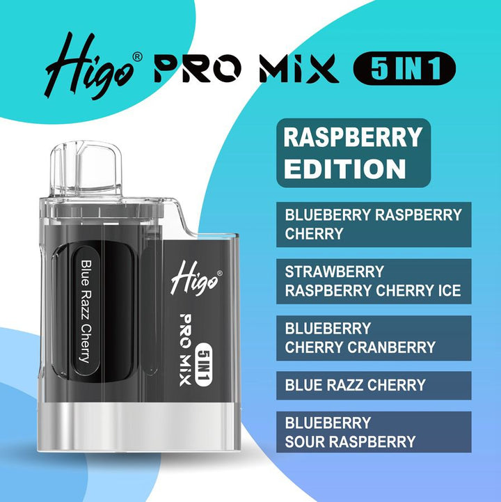 Higo Pro Mix 5 in 1 Disposable Vape Box of 5 #Simbavapes#