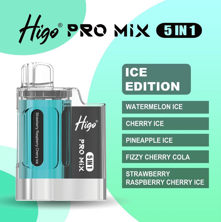 Higo Pro Mix 5 in 1 Disposable Vape Box of 5 #Simbavapes#