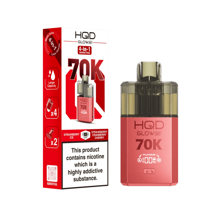 HQD Glow Air 70K Prefilled Vape Simbavapes