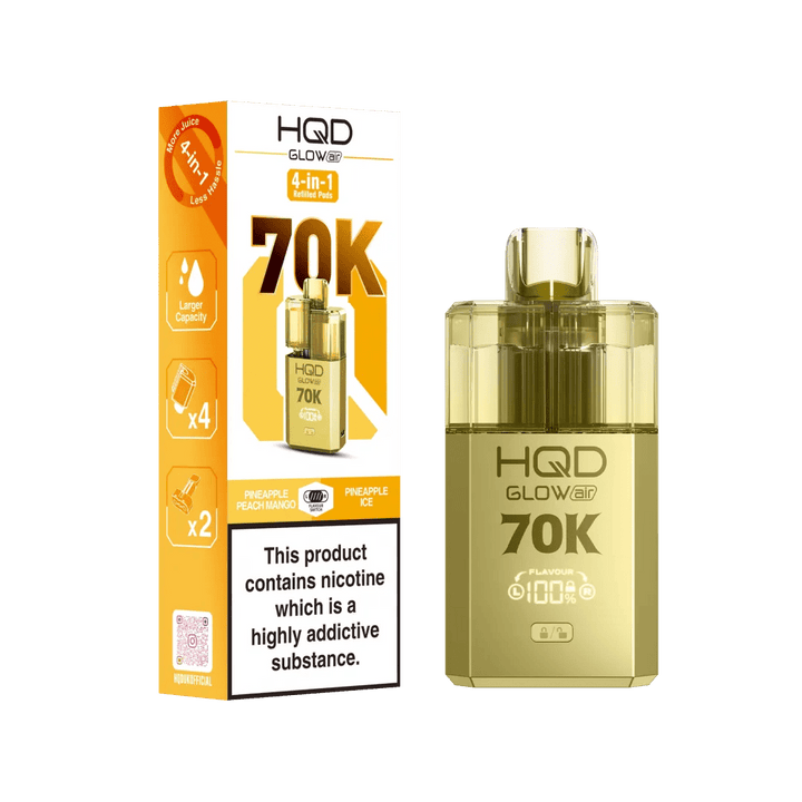 HQD Glow Air 70K Prefilled Vape Simbavapes