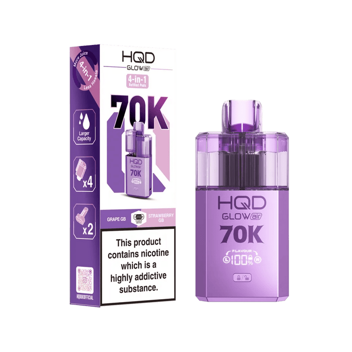 HQD Glow Air 70K Prefilled Vape Simbavapes