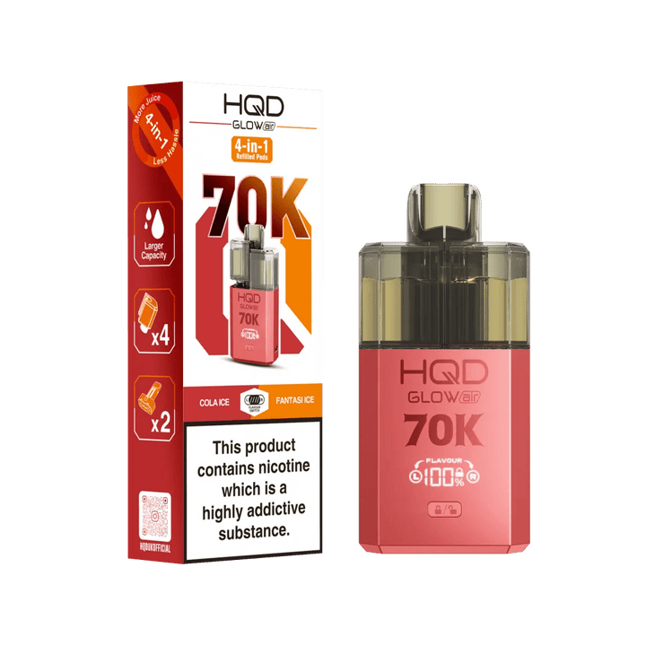 HQD Glow Air 70K Prefilled Vape Simbavapes