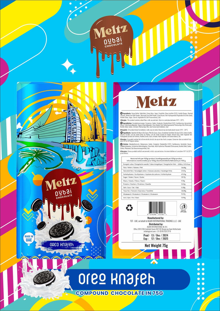 Meltz Dubai Knafeh Chocolate - 75g #Simbavapes#