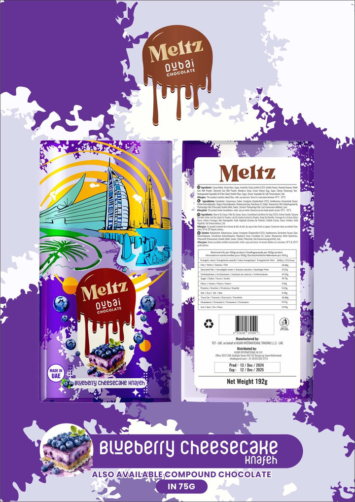 Meltz Dubai Knafeh Chocolate - 75g #Simbavapes#