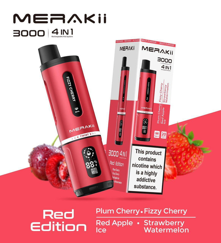 Merakii 3000 Disposable Vape | 4 in 1 Edition #Simbavapes#