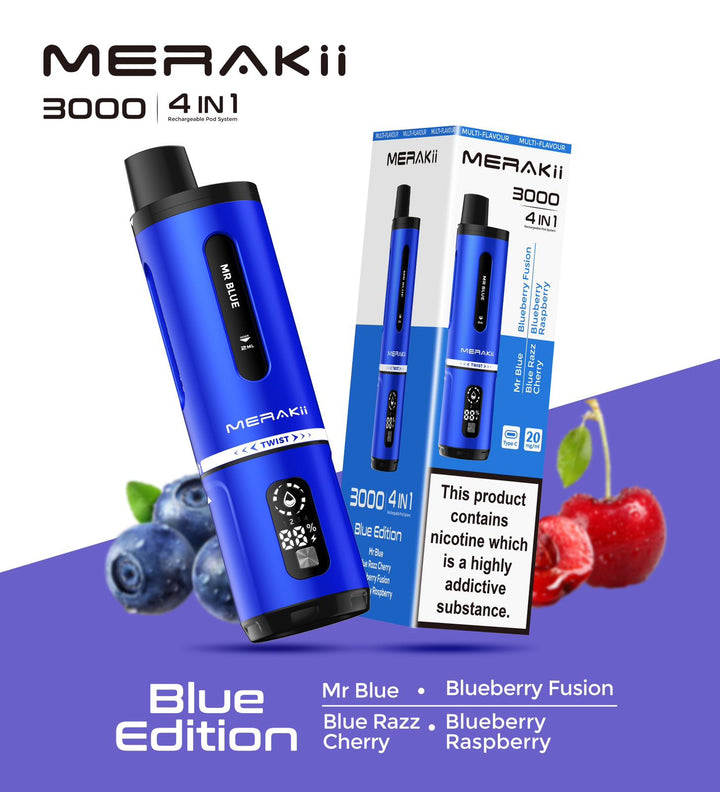 Merakii 3000 Disposable Vape | 4 in 1 Edition #Simbavapes#