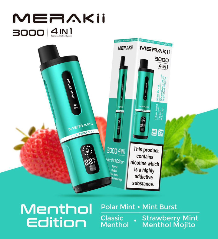 Merakii 3000 Disposable Vape | 4 in 1 Edition #Simbavapes#