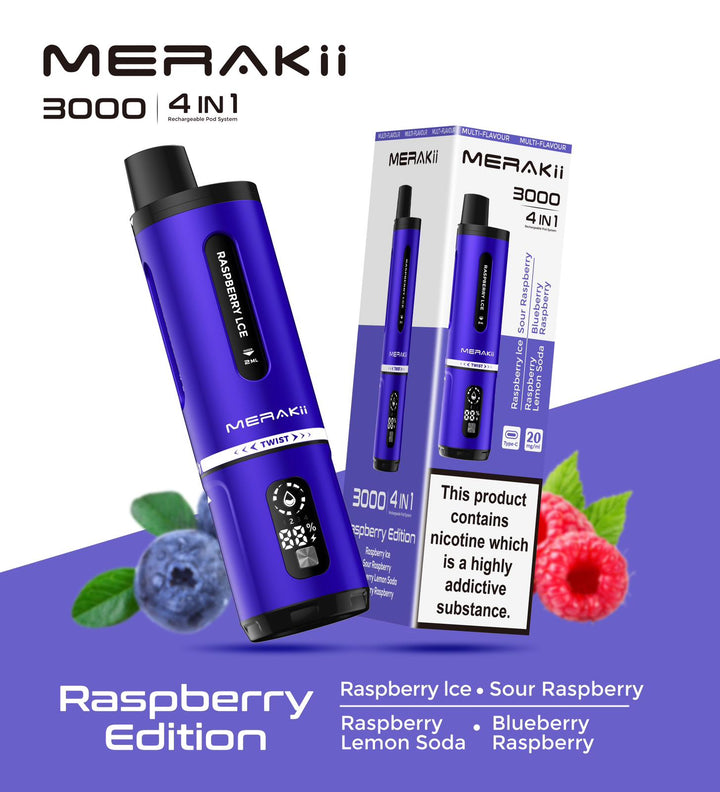 Merakii 3000 Disposable Vape | 4 in 1 Edition #Simbavapes#