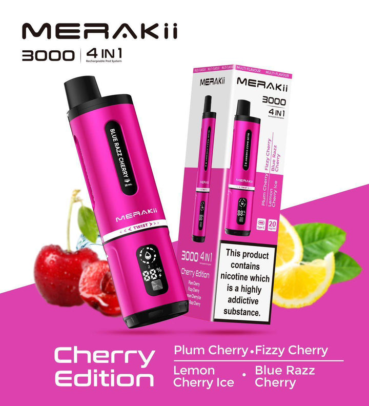 Merakii 3000 Disposable Vape | 4 in 1 Edition #Simbavapes#