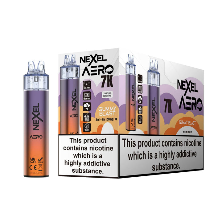 Nexel Aero 7k Prefilled Pod Vape Kit Pack of 5 Simbavapes