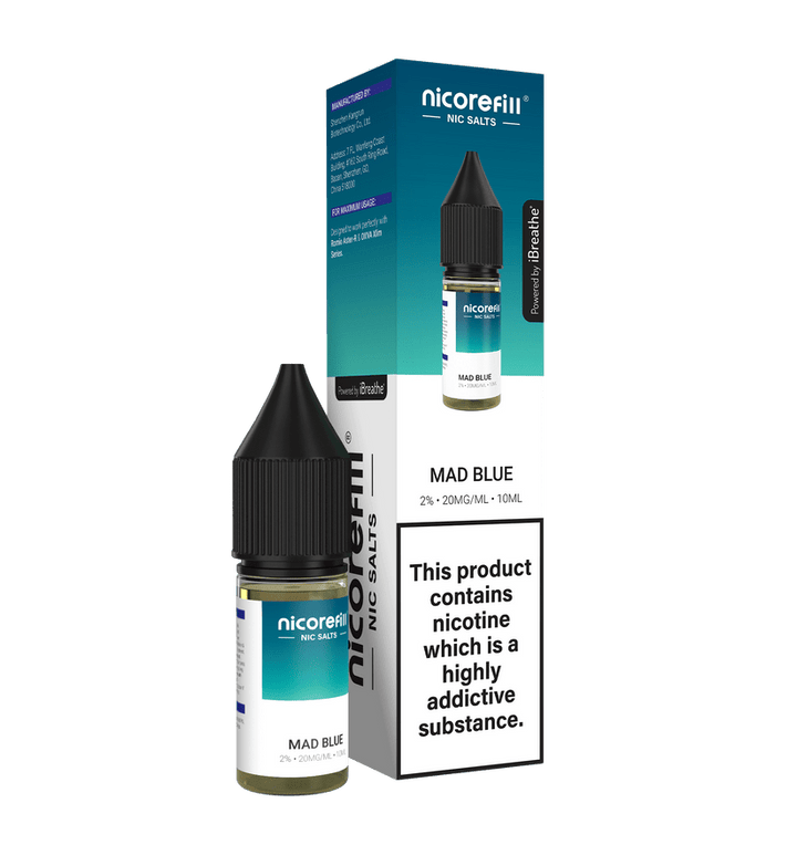 Nicorefill Nic Salt 10ml E - Liquid Box of 10 Simbavapes