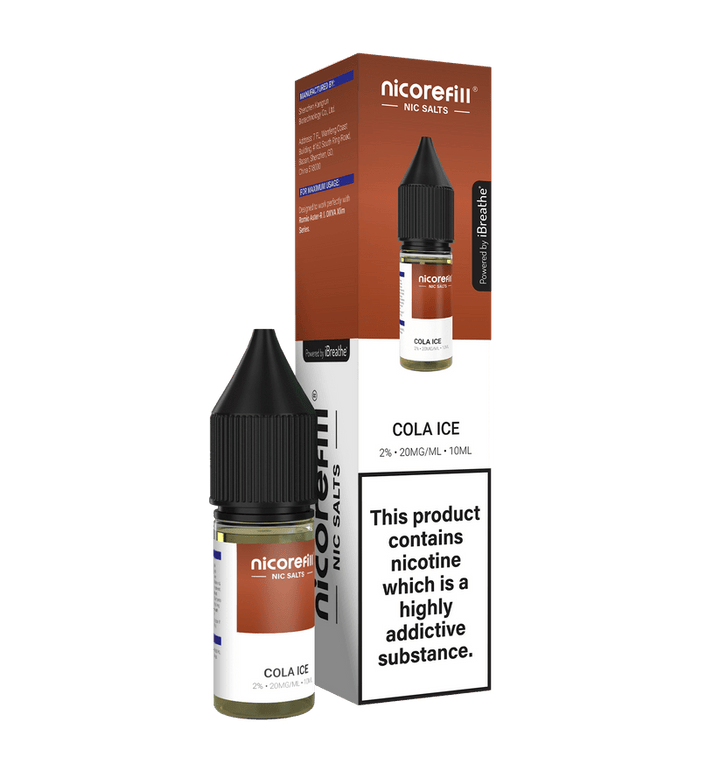Nicorefill Nic Salt 10ml E - Liquid Box of 10 Simbavapes