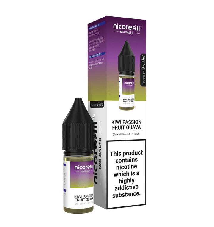Nicorefill Nic Salt 10ml E - Liquid Box of 10 Simbavapes