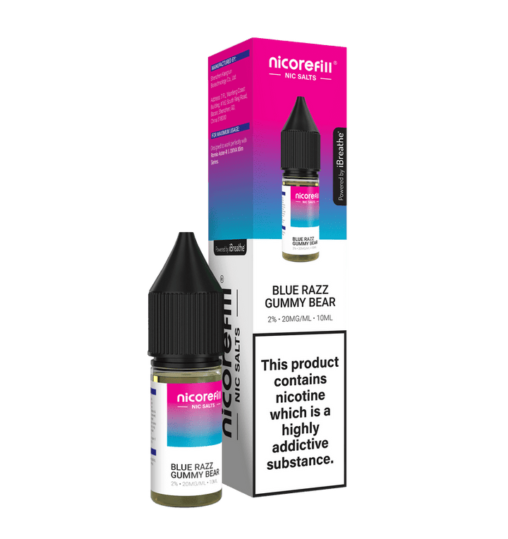 Nicorefill Nic Salt 10ml E - Liquid Box of 10 Simbavapes