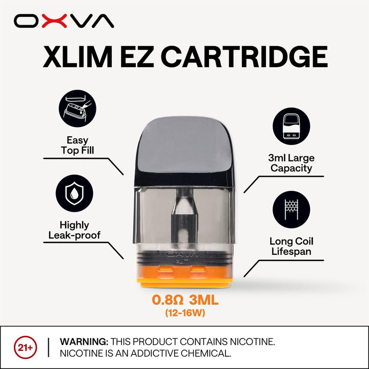 Oxva Xlim EZ Cartridges Pods Pack of 3 #Simbavapes#