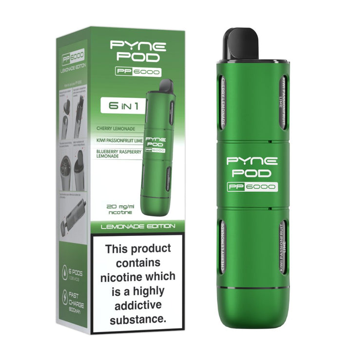 Pyne Pod PP6000 Disposable Vape Box of 5 | 6 in 1 Edition #Simbavapes#